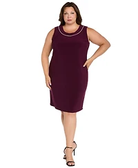 R & M Richards Plus Scoop Neck 2-Piece Jacket Dress