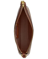 Coach Plaza Mini Signature Canvas Shoulder Bag 18