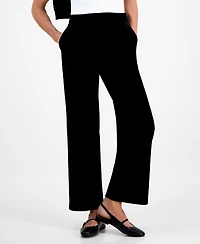 Style & Co Petite Pull-On High-Rise Velvet Pants, Macy's Exclusive