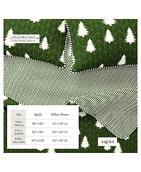 Linery & Co. Lodge Microfiber Quilt Set with Shams