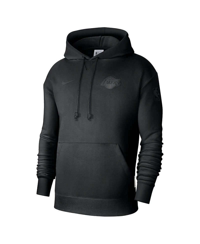 Nike Men's Black Los Angeles Lakers Authentic Travel Standard Issue Hoodie