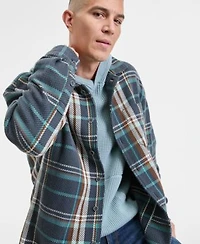 Sun Stone Mens Mara Straight Fit Jeans Waffle Knit Hoodie Long Sleeve Overshirt Macys Exclusive