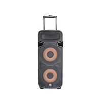 RadioShack Tower Speaker with Lights, Fm Radio, and Rechargeable Battery 4001942.