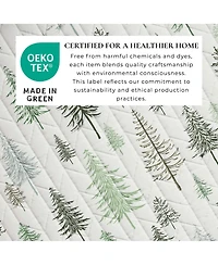 Linery & Co. Rustic Lodge Trees Microfiber Quilt Set With Shams