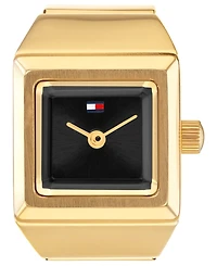 Tommy Hilfiger Women's Quartz Gold Tone Stainless Steel Watch Ring, 15mm