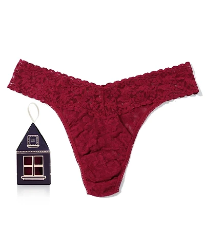 Hanky Panky Women's Signature Lace Original Rise Single Pack Thong Underwear