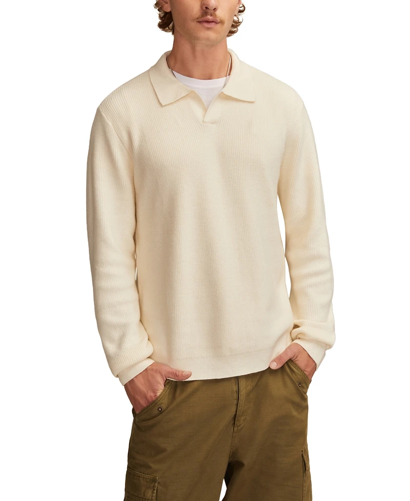 Lucky Brand Men's Johnny Collar Polo Sweater