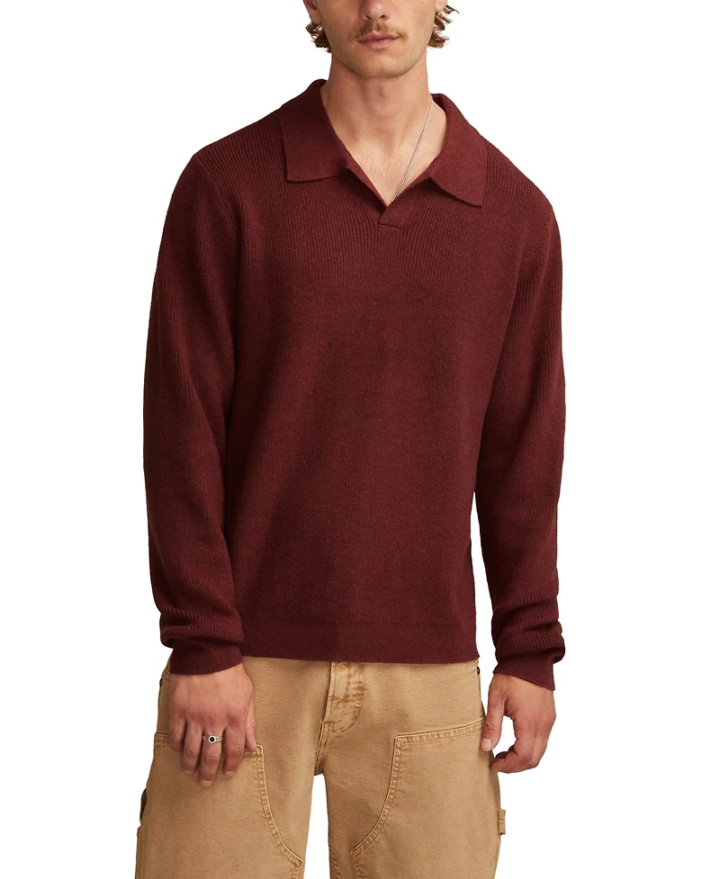 Lucky Brand Men's Johnny Collar Polo Sweater
