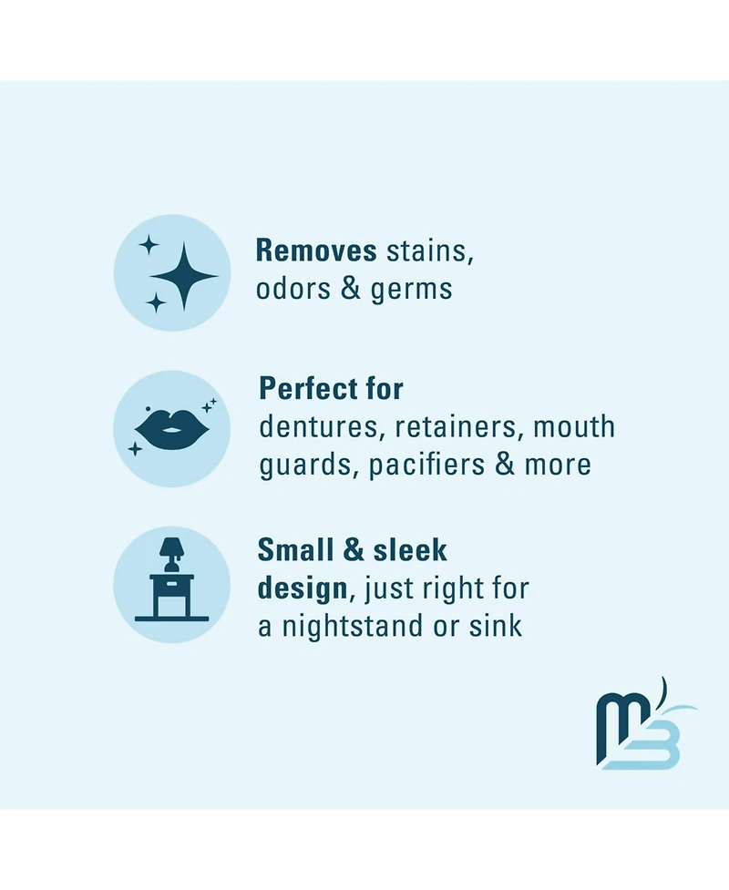 M3 Denture Bath Case | Retainer Case, Denture Case, Denture Cleaner Cup