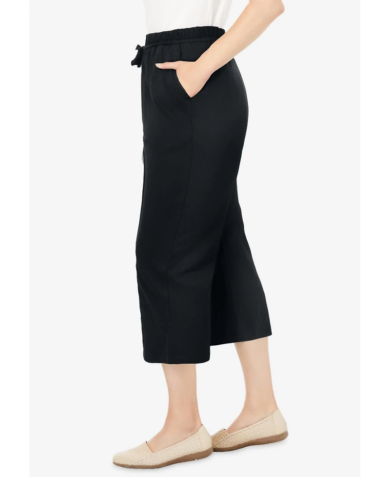 Woman Within Plus Easy Going Knit Capri