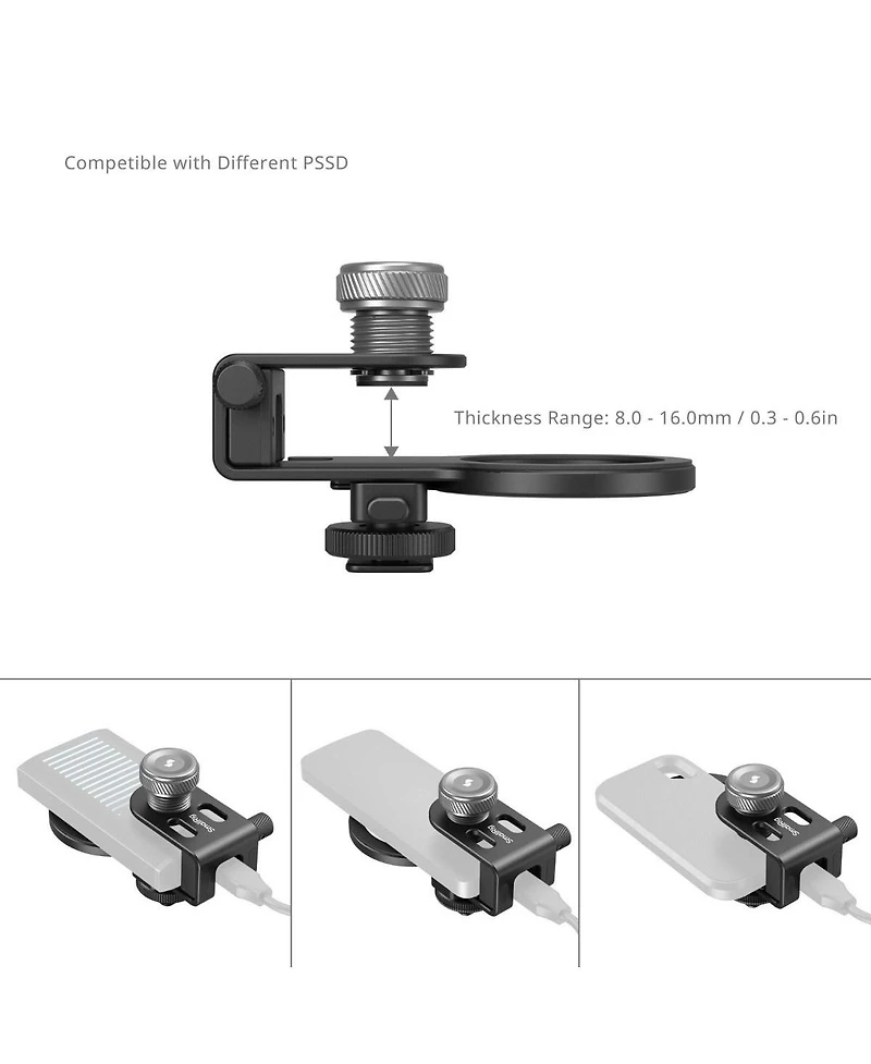 SmallRig MagSafe/Cold Shoe Universal 2-in-1 Ssd Holder