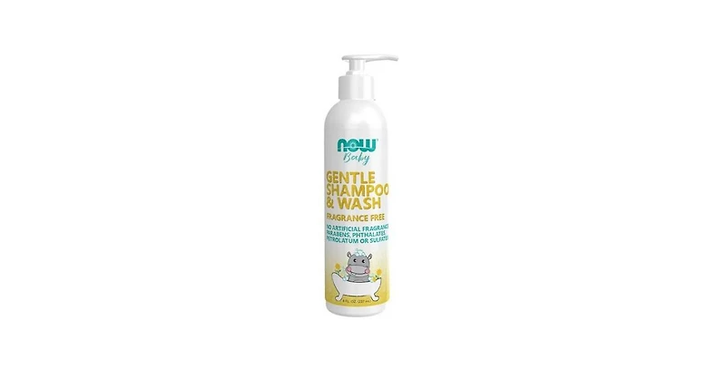 Now Foods Gentle Baby Shampoo & Body Wash Fragrance-Free ,8 Oz