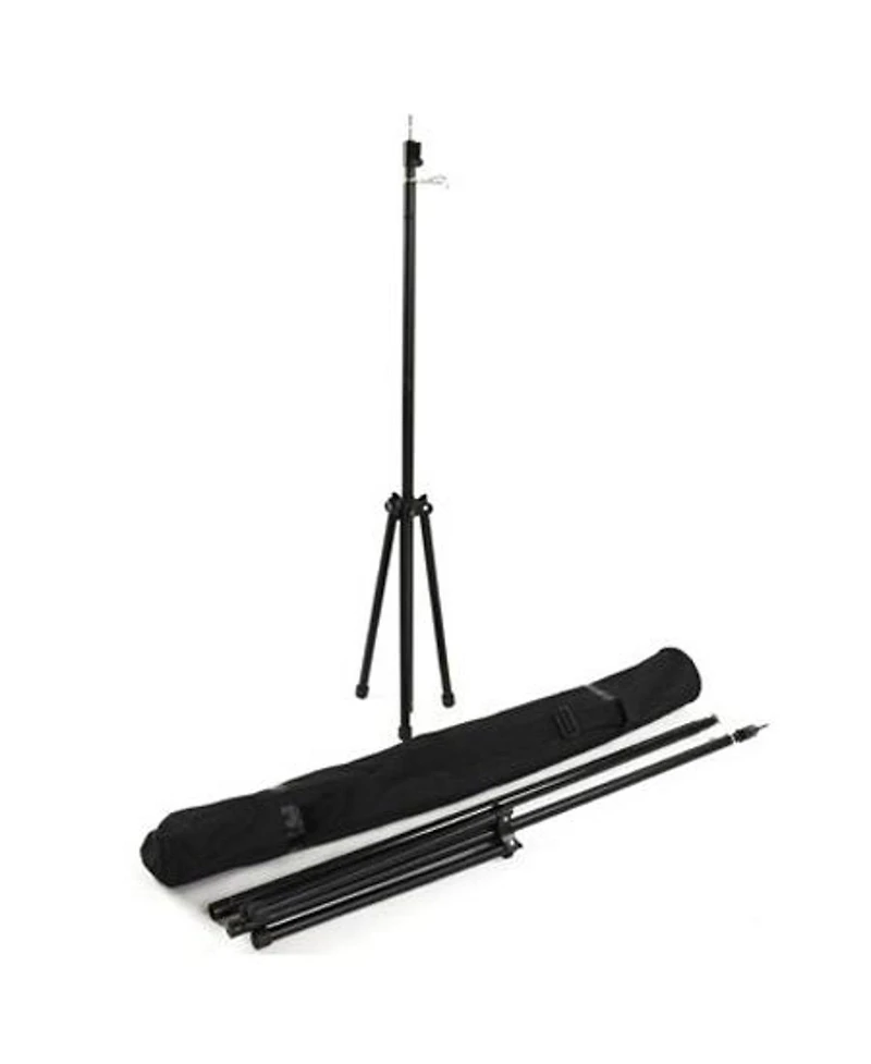 Savage Economy Background Support Stand with 5x9' White Wrinkle-Resistant Backdrop, 20 lbs. Load Capacity