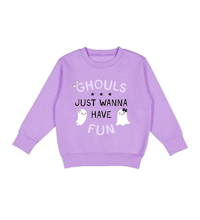 Sweet Wink Little and Big Girls Ghouls Just Wanna Have Fun Halloween Sweatshirt