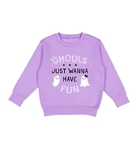 Sweet Wink Little and Big Girls Ghouls Just Wanna Have Fun Halloween Sweatshirt