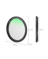 SmallRig 52mm MagEase Magnetic 1/4 Effect Black Mist Filter for Smartphone