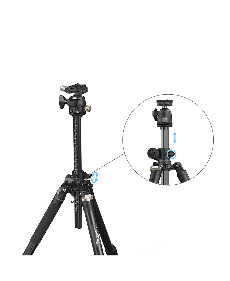 SmallRig CT200 4-Section Lateral Center Column Aluminum Tripod/Monopod