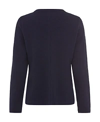 Olsen Women's Houndstooth Texture Jersey Jacket