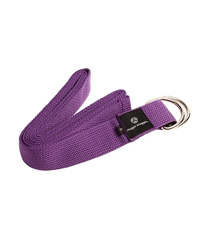 6' Cotton Yoga Strap w/ D-Ring