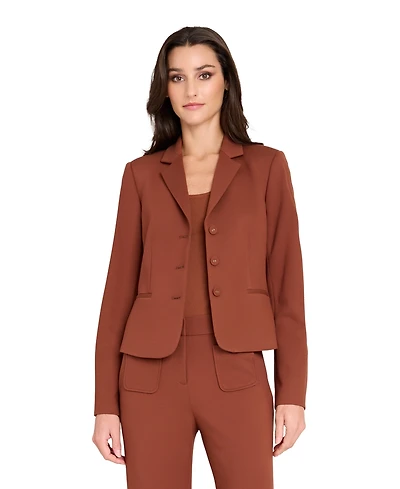 Tahari Asl Women's and Petite Notch Collar Short Jacket, Regular &