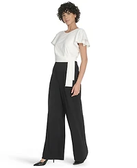 Tommy Hilfiger Women's Flutter Sleeve Jumpsuit