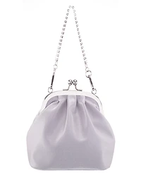 Nina Vintage Style Crystal Handle Frame Clutch