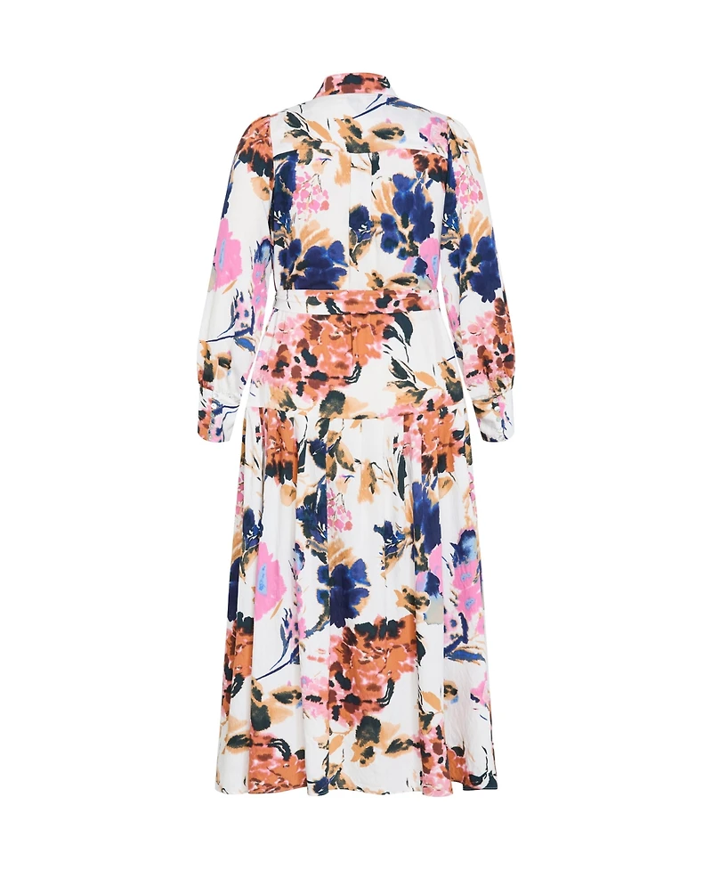 City Chic Women's Ezra Print Maxi Dress