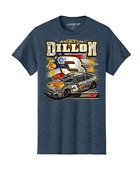 Richard Childress Racing Team Collection Men's Heather Navy Austin Dillon Bass Pro Shops Flag T-Shirt