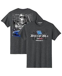 Richard Childress Racing Team Collection Men's Heather Charcoal Austin Hill Bennett Car T-Shirt