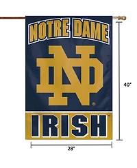 Wincraft Notre Dame Fighting Irish 28" x 40" Nd Logo Single-Sided Vertical Banner
