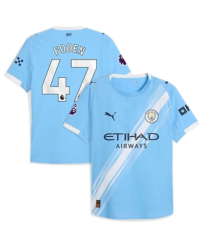 Puma Men's Phil Foden Sky Blue Manchester City 2025/26 Home Authentic Player Jersey