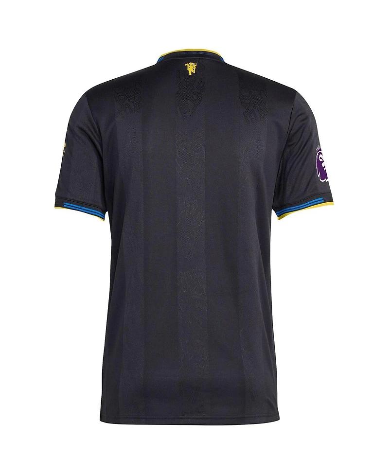Adidas Men's Kobbie Mainoo Black Manchester United 2025/26 Third Authentic Player Jersey