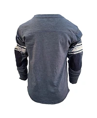 Wes & Willy Big Boys and Girls Navy Chicago Bears Football Long Sleeve T-Shirt