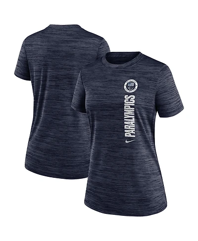 Nike Women's Navy U.s. Paralympics Velocity Performance T-Shirt