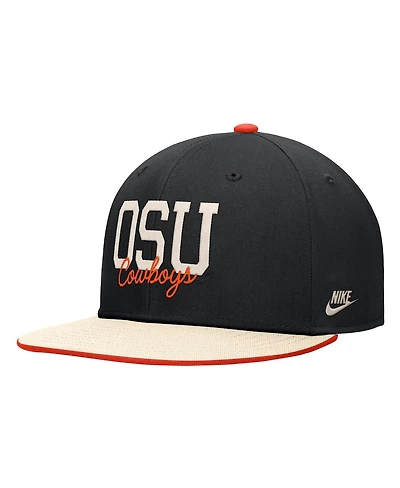 Nike Men's Black Oklahoma State Cowboys Script Pro Dri-fit Snapback Hat