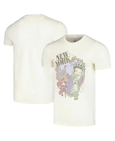 Mad Engine Men's and Women's Cream Betty Boop Graphic T-Shirt