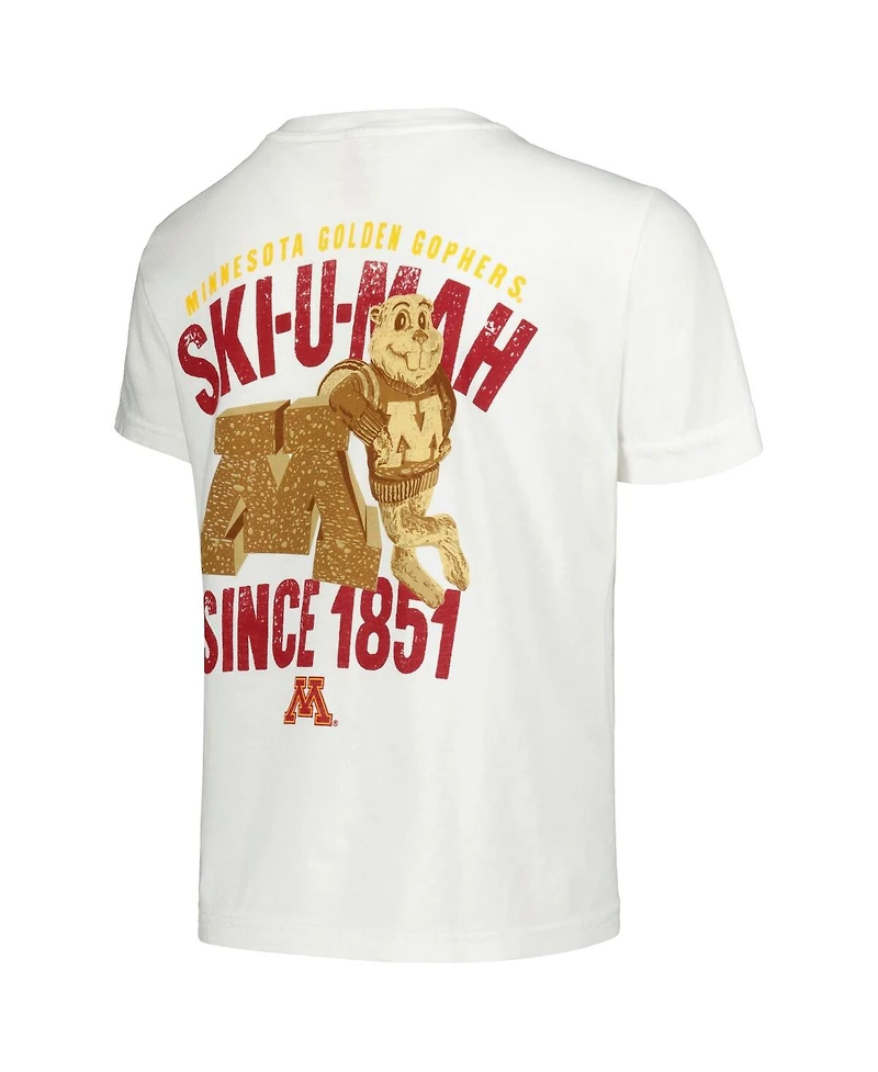 Image One Big Boys and Girls White Minnesota Golden Gophers Hyperlocal Comfort Colors T-Shirt