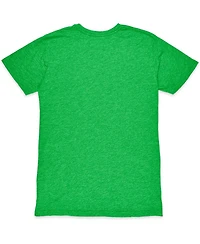 1863FC Men's Heather Green Celtic Mono Crest Twisted Tri-Blend Slub T-Shirt