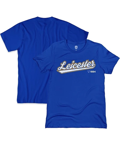 1863FC Men's Blue Leicester City Script T-Shirt