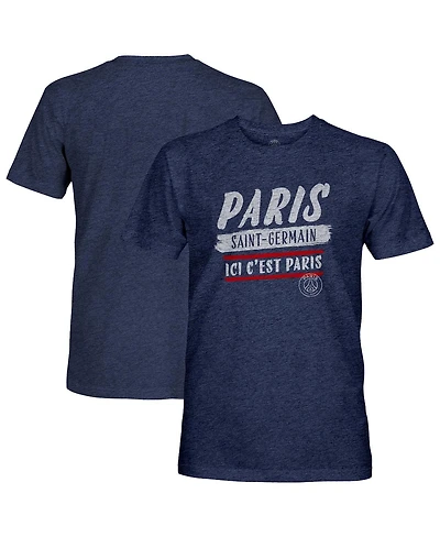 1863FC Men's Navy Paris Saint-Germain Signage Tri-Blend T-Shirt