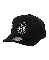 Mitchell & Ness Men's Black Milwaukee Bucks Born to Win Pro Crown Adjustable Hat