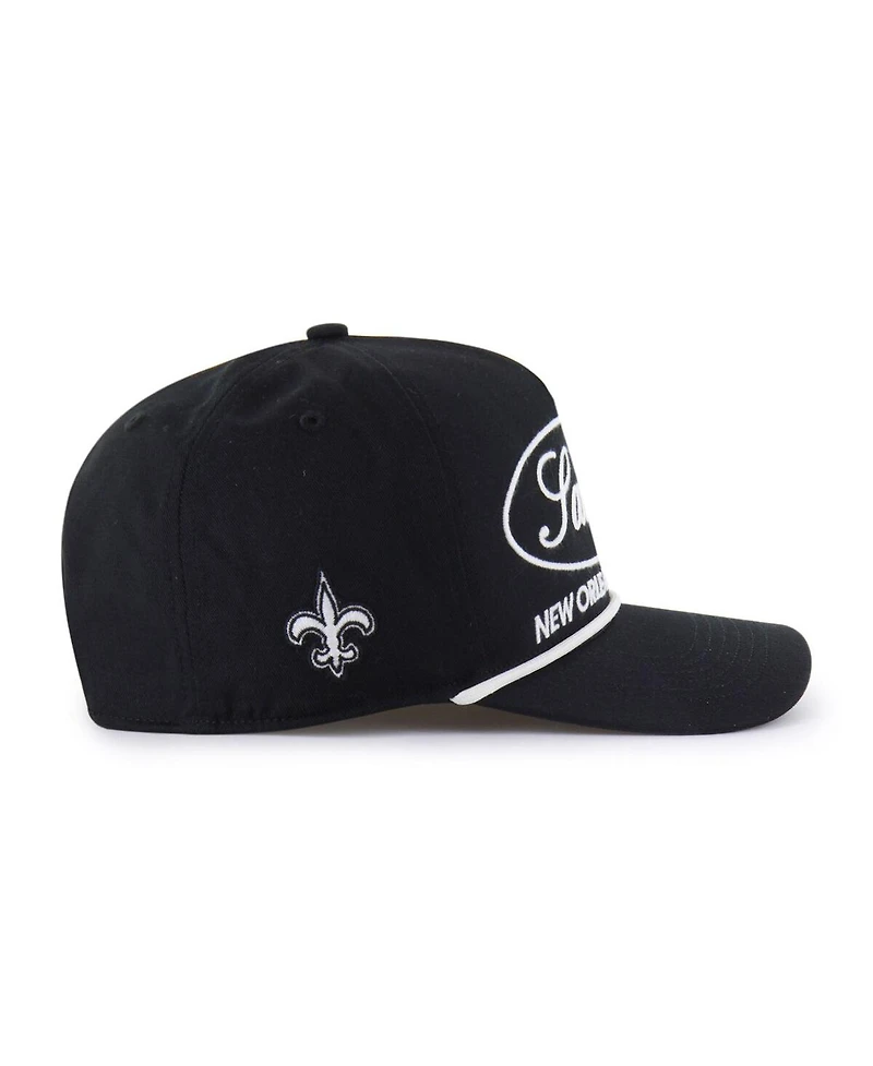 '47 Brand Men's Black New Orleans Saints Foundational Hitch Adjustable Hat
