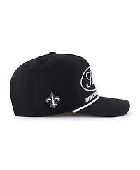 '47 Brand Men's Black New Orleans Saints Foundational Hitch Adjustable Hat