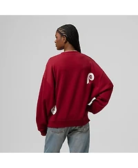 Mitchell & Ness Women's Burgundy Philadelphia Phillies Crewneck Sweatshirt