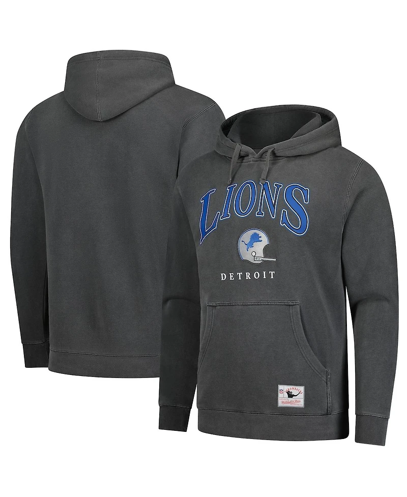 Mitchell & Ness Gray Detroit Lions Slot Pullover Hoodie