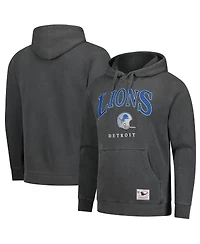 Mitchell & Ness Gray Detroit Lions Slot Pullover Hoodie
