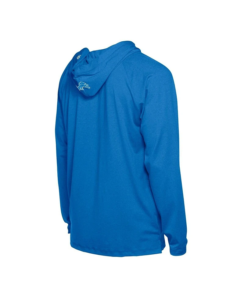 New Era Men's Blue Detroit Lions Functional Fandom Hoodie