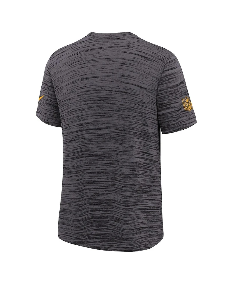Nike Big Boys and Girls Black Pittsburgh Steelers Sideline Velocity Performance T-Shirt