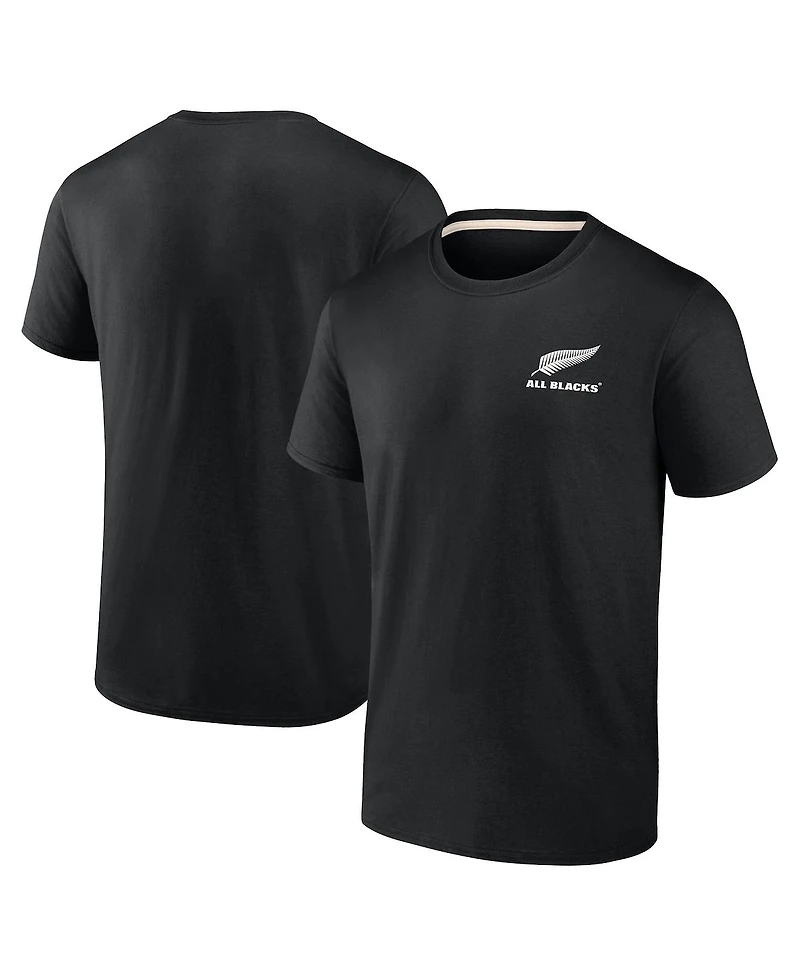 Fanatics Men's Black New Zealand Rugby All Blacks Essentials T-Shirt