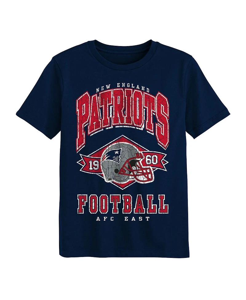 Outerstuff Preschool Navy New England Patriots Kick Off T-Shirt